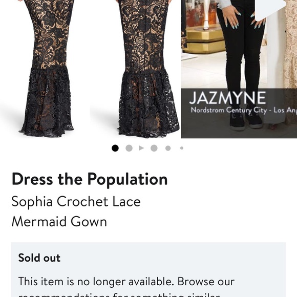 Dress the Population Dress worn once Perfect for a Wedding size medium - Picture 4 of 10